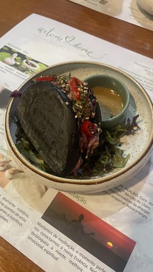 Vegan bao bun  at Santo Seitan in Sao Miguel