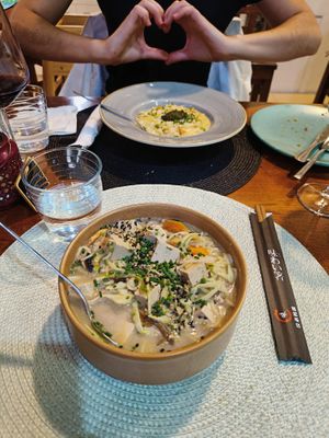 Tofu ramen  at Santo Seitan in Sao Miguel