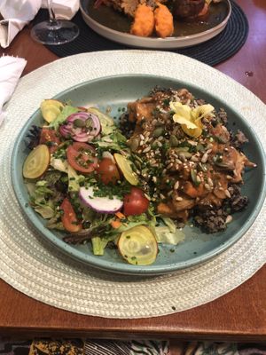 Mushroom ragu  at Santo Seitan in Sao Miguel