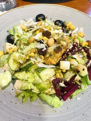 Santo Seitan Salad (veganized)  at Santo Seitan in Sao Miguel