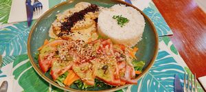 Bife de Seitan a la cerveza at Santo Seitan in Sao Miguel