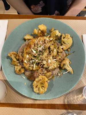 Cauliflower Steak  at Santo Seitan in Sao Miguel