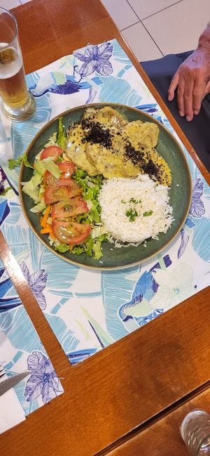 Seitan steak at Santo Seitan in Sao Miguel