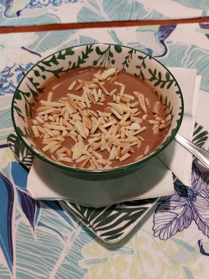 Chocolate mousse at Santo Seitan in Sao Miguel