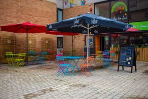 The terrace at L'Alter d'en face in Louvain-la-neuve