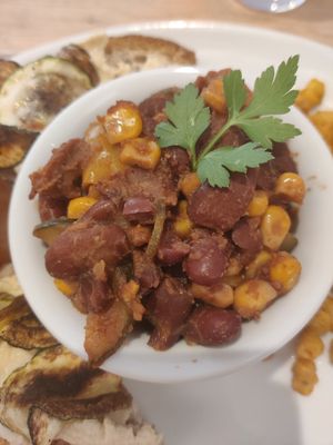 Chili sin carne at L'Alter d'en face in Louvain-la-neuve