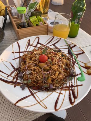 Japanese pasta  at Sea View in Porto Moniz