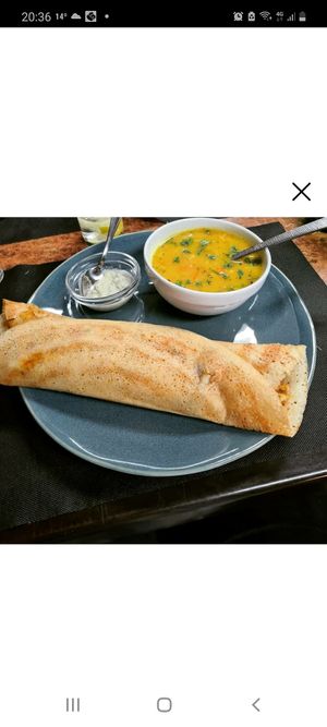 Masala Dosa ( tapa vegana y muy saludable ) at Karma Food and Drink in Valencia