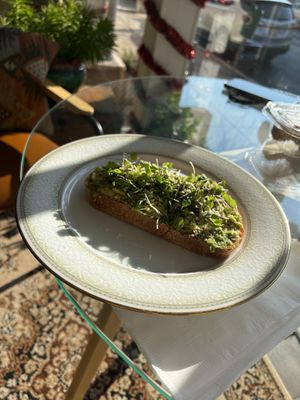 Avocado toast  at dirt in Quakertown