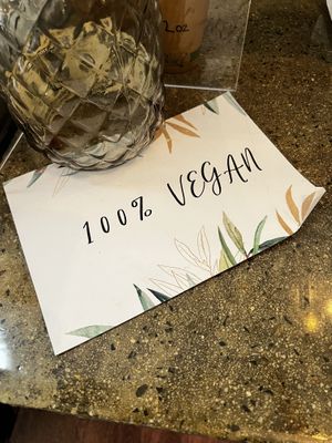 100% Vegan  at dirt in Quakertown