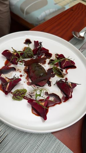 cashew cheese beets  at Limana in Lima