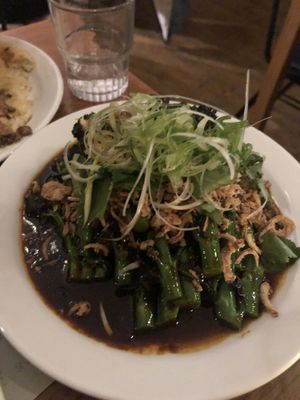 Broccoli with black pepper sauce 🥦.  at Sylvan in Glasgow