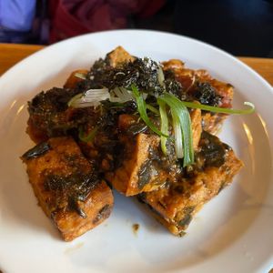 Tofu with tomato and seaweed (£12) at Sylvan in Glasgow