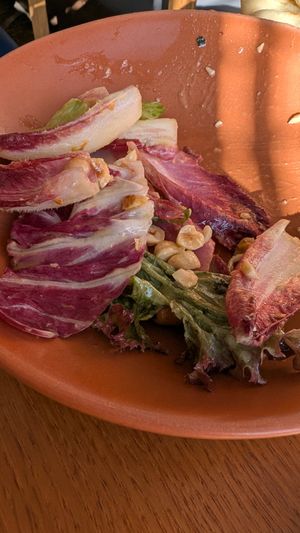 Chicoree salad with hazelnut at Sylvan in Glasgow