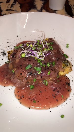 Tofu dish: disgusting and sad   at La Mujer de Verde in Mallorca