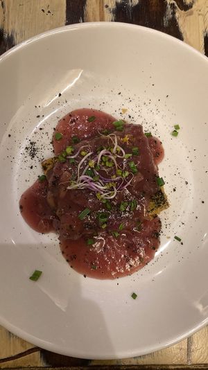 Tofu dish: disgusting and sad   at La Mujer de Verde in Mallorca