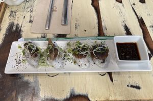 Mushroom nigiri  at La Mujer de Verde in Mallorca