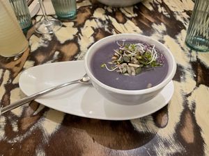  Kalte Rotkohl Suppe  at La Mujer de Verde in Mallorca