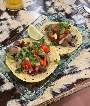 Starter: Taco’s   at La Mujer de Verde in Mallorca