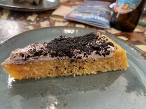 Carrot cake  at La Mujer de Verde in Mallorca