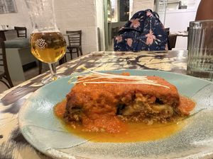 Vegan Moussaka  at La Mujer de Verde in Mallorca