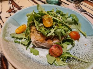 Vegan burger with red beans at La Mujer de Verde in Mallorca