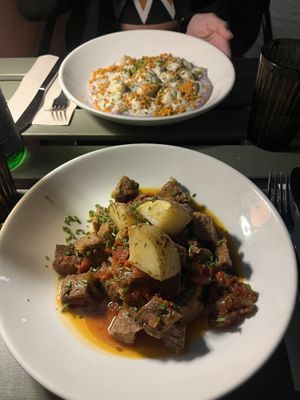 Seitan con patate e salsina   at La Mujer de Verde in Mallorca