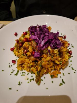 Persian rice at La Mujer de Verde in Mallorca