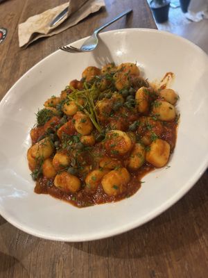 Gnocchi   at La Mujer de Verde in Mallorca