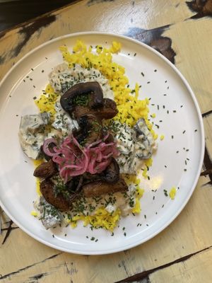Seitan Stroganoff   at La Mujer de Verde in Mallorca