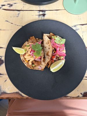 Pulled soya tacos  at La Mujer de Verde in Mallorca