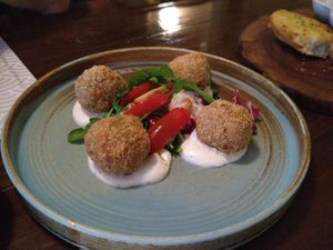Rice-Mushroom Balls at Oskars in Kefalonia