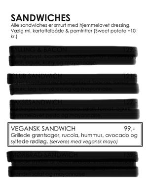 They have a vegan sandwich  at Café Oliver in Naestved