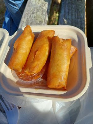 Spring rolls at 123 Thai Food in Port Townsend