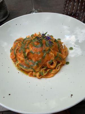 Vegan summer tagliatelle  at Zum Turm in Kastelruth