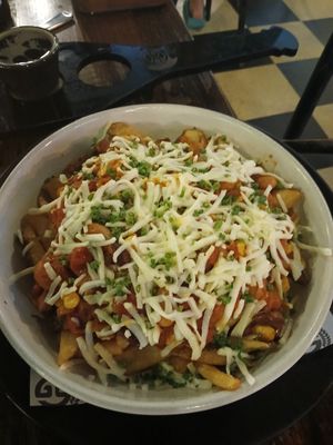 Loaded fries at The Grain Store in Newcastle