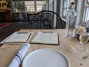 Table at The Ransom Tavern in Woodstock