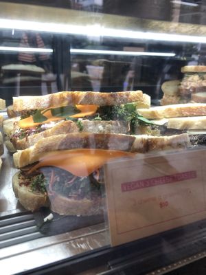 Vegan 3 cheese and toastie   at Yoho Loco in Eveleigh