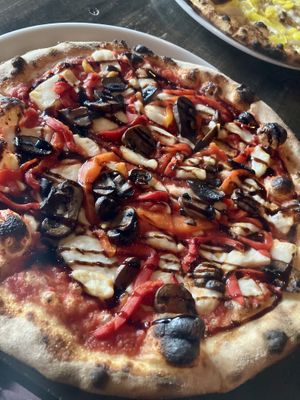 Pizza with tomato sauce  at A.W. Wander in Manlius