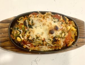 Vegan vegetable lasagna bolognese at Picazzo's Healthy Italian Kitchen in Gilbert