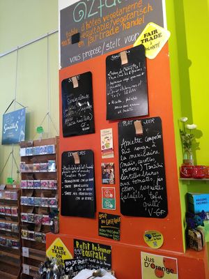 Menu of the day at Ozfair in Brussels