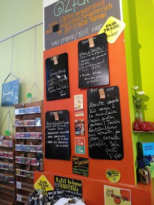 Menu of the day at Ozfair in Brussels