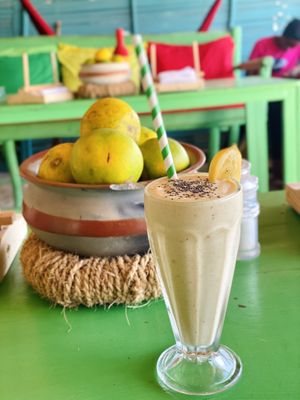 Peanut butter banana smoothie at Sativa Café Zanzibar in Zanzibar