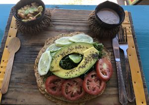 I-Tal salad (10k TSH)  at Sativa Café Zanzibar in Zanzibar
