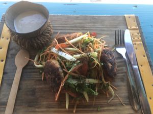 Falafel salad (10k TSH)  at Sativa Café Zanzibar in Zanzibar