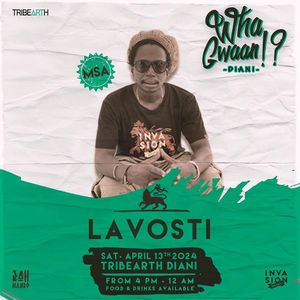 Wha Gwaan Diani 2.0!?

Reggae & Dancehall Soundsystem Event
Experience Reggae Music on a real Soundsystem and feel the Vibration.

Vibes, Food and Drinks guaranteed!
 at Tribearth  in Diani Beach