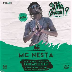 Wha Gwaan Diani 2.0!?

Reggae & Dancehall Soundsystem Event
Experience Reggae Music on a real Soundsystem and feel the Vibration.

Vibes, Food and Drinks guaranteed!
 at Tribearth  in Diani Beach