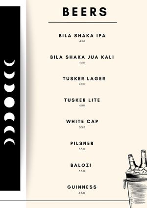 New Tribearth Vegan Boutique Cafe Menu at Tribearth  in Diani Beach