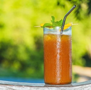 Fresh Lemon Iced Tea Served With Homemade Syrup at Tribearth  in Diani Beach