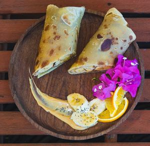 Banana, Peanut butter & cinnamon chapati wrap   at Tribearth  in Diani Beach